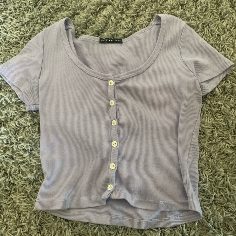 Lavender Short Sleeve from Brandy Melville
